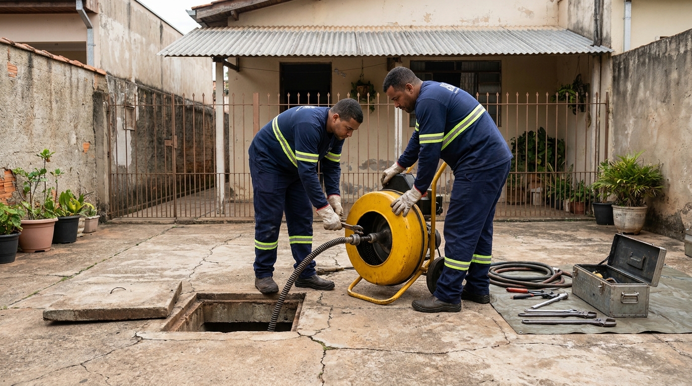 Desentupimento de esgoto em Lages‑SC